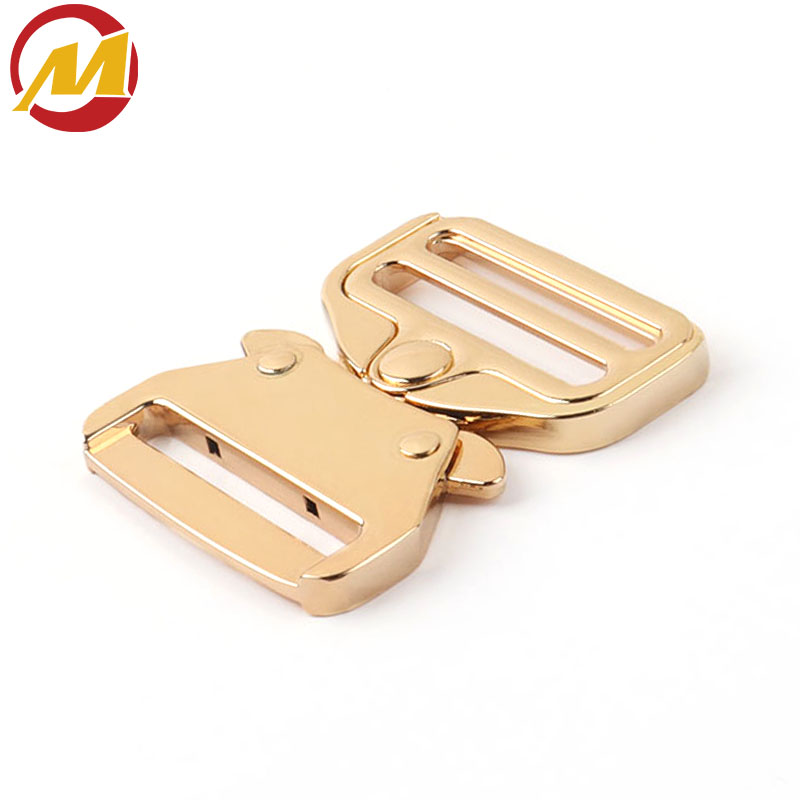 Gold Metal Cobra buckle for Pet collar leash set